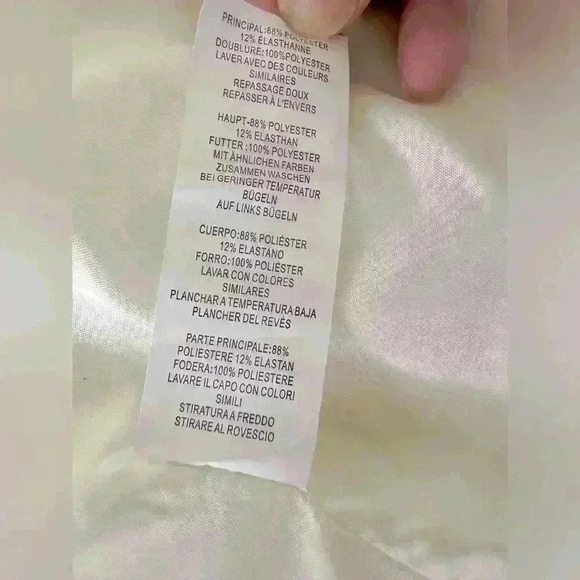 PrettyLittleThing Cream Oversized Dad Blazer Size 2 - Picture 12 of 13